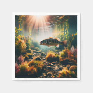 Unterwasser-Großmutterbass Serviette