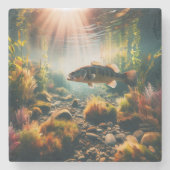 Unterwasser-Großmutterbass Steinuntersetzer (Vorderseite)