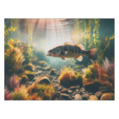 Unterwasser-Großmutterbass Tischdecke (Vorderseite (Horizontal))