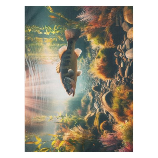 Unterwasser-Großmutterbass Tischdecke (Vorderseite)