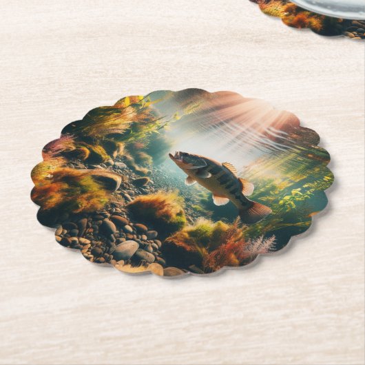 Unterwasser-Großmutterbass Untersetzer (angewinkelt)