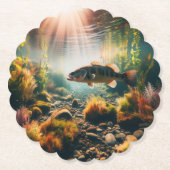 Unterwasser-Großmutterbass Untersetzer (Vorderseite)