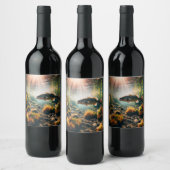 Unterwasser-Großmutterbass Weinetikett (Flaschen)
