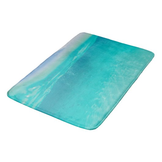 Unterwasser Karibik Blasen Traum 5 Badematte (Schrägansicht)