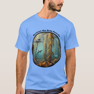 Unterwasser-Kelp-Wald mit Fisch und Hummer URM T-Shirt