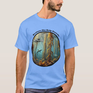 Unterwasser-Kelp-Wald mit Fisch und Hummer URM T-Shirt