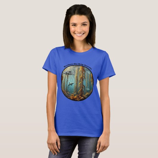 Unterwasser-Kelp-Wald mit Fisch und Hummer URM T-Shirt (Vorne ganz)