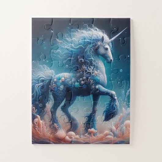 Unterwasser Kelpie Mer Unicorn Puzzle (Vertikal)