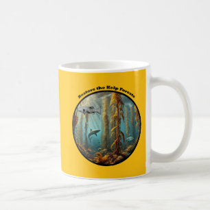 Unterwasser-Kelpwald mit Fischen und Hummer URM Kaffeetasse