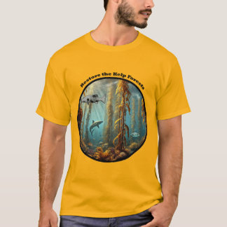 Unterwasser-Kelpwald mit Fischen und Hummer URM T-Shirt
