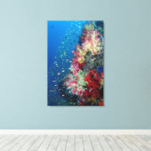 Unterwasser-Korallenriff, Indonesien Leinwanddruck (Insitu (Holzboden))