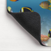 Unterwasser-Korallenriff tropische Fische Mousepad (Ecke)