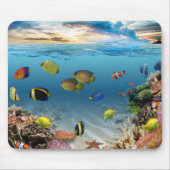 Unterwasser-Korallenriff tropische Fische Mousepad (Vorne)