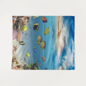 Unterwasser-Korallenriff tropische Fische Wandteppich (Vorderseite (Horizontal))