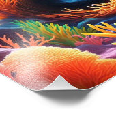 Unterwasser-Korallenvortex Fotodruck (Ecke)