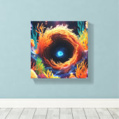 Unterwasser-Korallenvortex Leinwanddruck (Insitu (Holzboden))