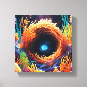 Unterwasser-Korallenvortex Leinwanddruck (Vorderseite)