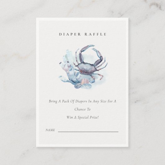 Unterwasser-Krabbenschwellerdusche Begleitkarte (Vorderseite)