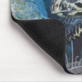 Unterwasser-Leben: Eine Hawksbill Sea Turtle Mousepad (Ecke)