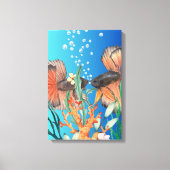 Unterwasser Leinwanddruck (Vorderseite)