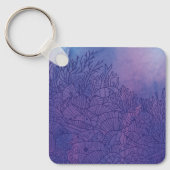 Unterwasser - Lila Schlüsselanhänger (Vorderseite)