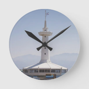 Unterwasser-Marinepark, Aussichtsturm Runde Wanduhr