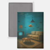 Unterwasser-MCM Wohnzimmer Magnet (Vorderseite/Rückseite)