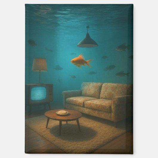 Unterwasser-MCM Wohnzimmer Magnet (Vorderseite)