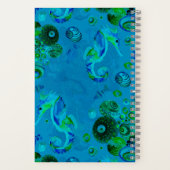 Unterwasser-Meereskreaturen-Notebook Notizblock (Rückseite)
