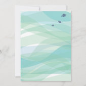 Unterwasser-Meeresleben Bat Mitzvah Einladung (Rückseite)