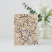 Unterwasser-Meerjungfische Postkarte (Stehend Vorderseite)