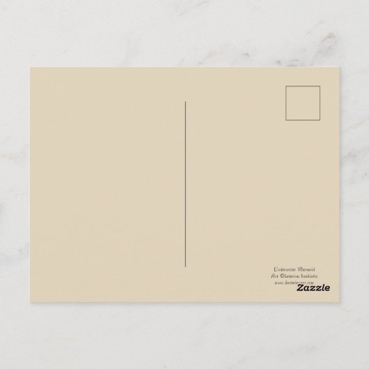 Unterwasser-Meerjungfische Postkarte (Rückseite)