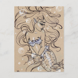 Unterwasser-Meerjungfische Postkarte