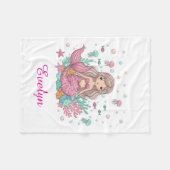 Unterwasser-Meerjungfrau Fleecedecke (Vorderseite (Horizontal))