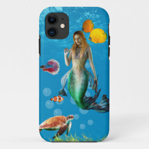 Unterwasser Meerjungfrau Schatzsuche Fantasy Blue Case-Mate iPhone Hülle