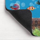 Unterwasser Meerjungfrau Schatzsuche Fantasy Blue Mousepad (Ecke)