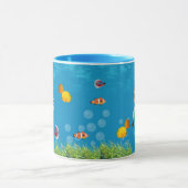 Unterwasser Meerjungfrau Schatzsuche Fantasy Blue Tasse (Zentrum)