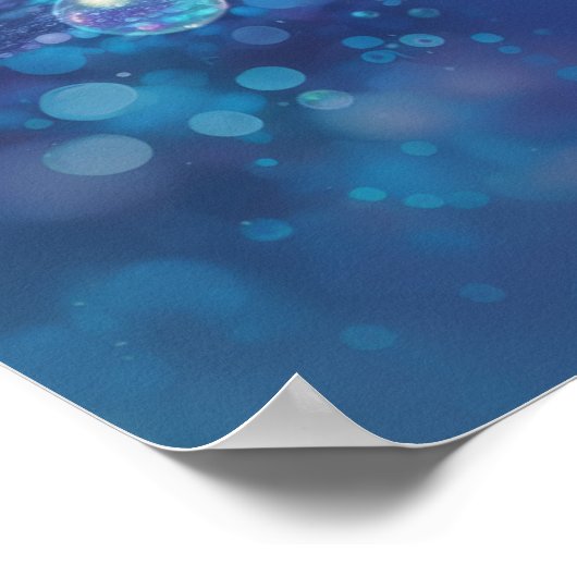 Unterwasser-Meerjungfrau und Dolphin Poster (Ecke)