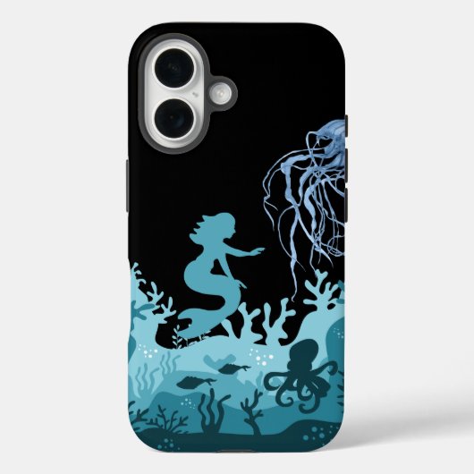 Unterwasser-Mermaid Case-Mate iPhone Hülle (Rückseite)