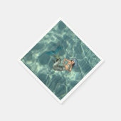 Unterwasser-Mermaid Serviette (Ecke)