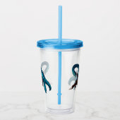 Unterwasser mit einem Plesiosaurus Acryltrinkbecher (Rechts)