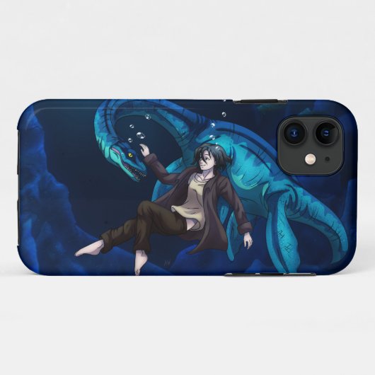 Unterwasser mit einem Plesiosaurus Case-Mate iPhone Hülle (Rückseite (Horizontal))