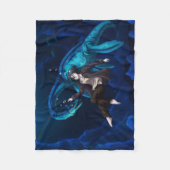 Unterwasser mit einem Plesiosaurus Fleecedecke (Vorderseite)