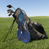 Unterwasser mit einem Plesiosaurus Golfhandtuch (Gras)