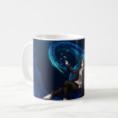Unterwasser mit einem Plesiosaurus Kaffeetasse (Vorderseite Links)