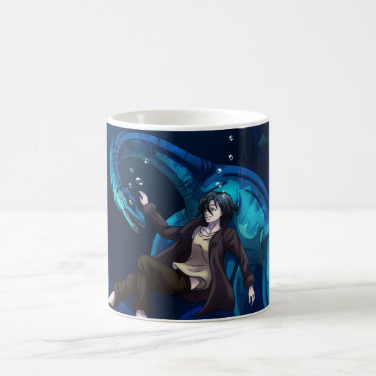 Unterwasser mit einem Plesiosaurus Kaffeetasse (Mittel)