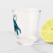 Unterwasser mit einem Plesiosaurus Schnapsglas (Rechts)