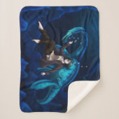 Unterwasser mit einem Plesiosaurus Sherpadecke (Vorderseite)