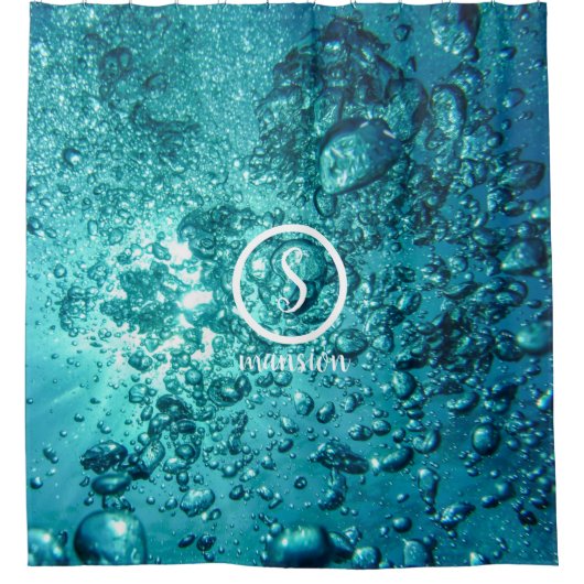 Unterwasser mit individuell anpassbarem Logo und T Duschvorhang (Vorderseite)