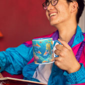 Unterwasser mit tropischen Fischen Tasse